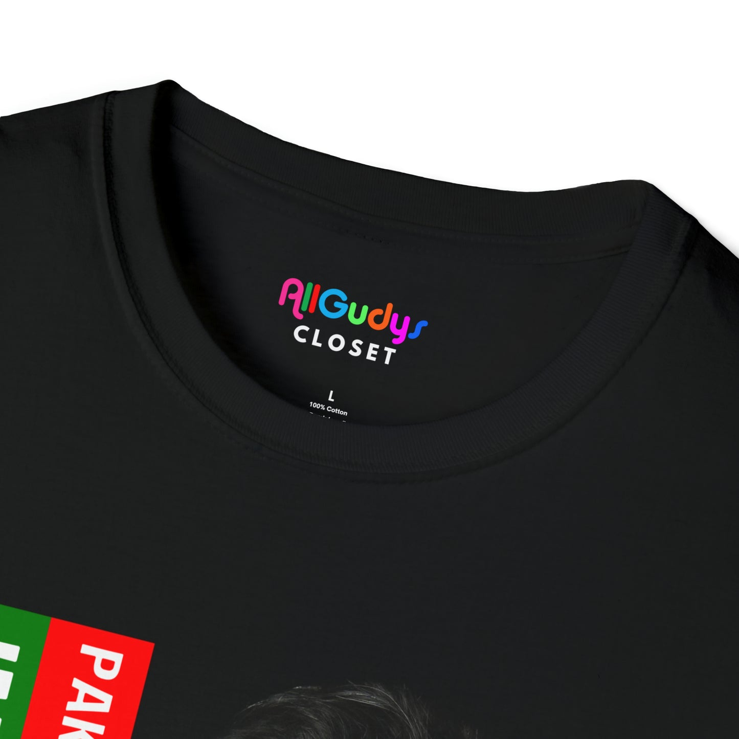 Imran Khan T-shirt Pakistan's Only Hope is Imran Khan Unisex Softstyle T-Shirt black