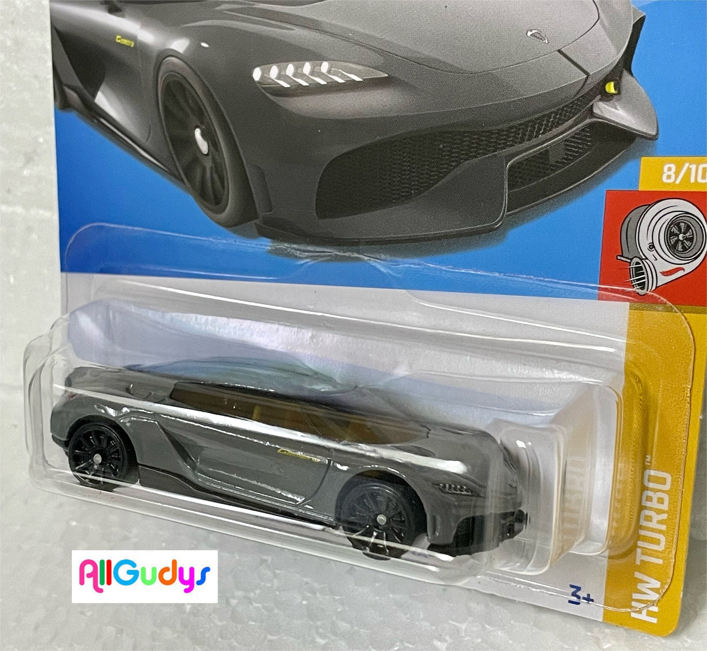 Hot Wheels Koenigsegg Gamera Grey HW Turbo