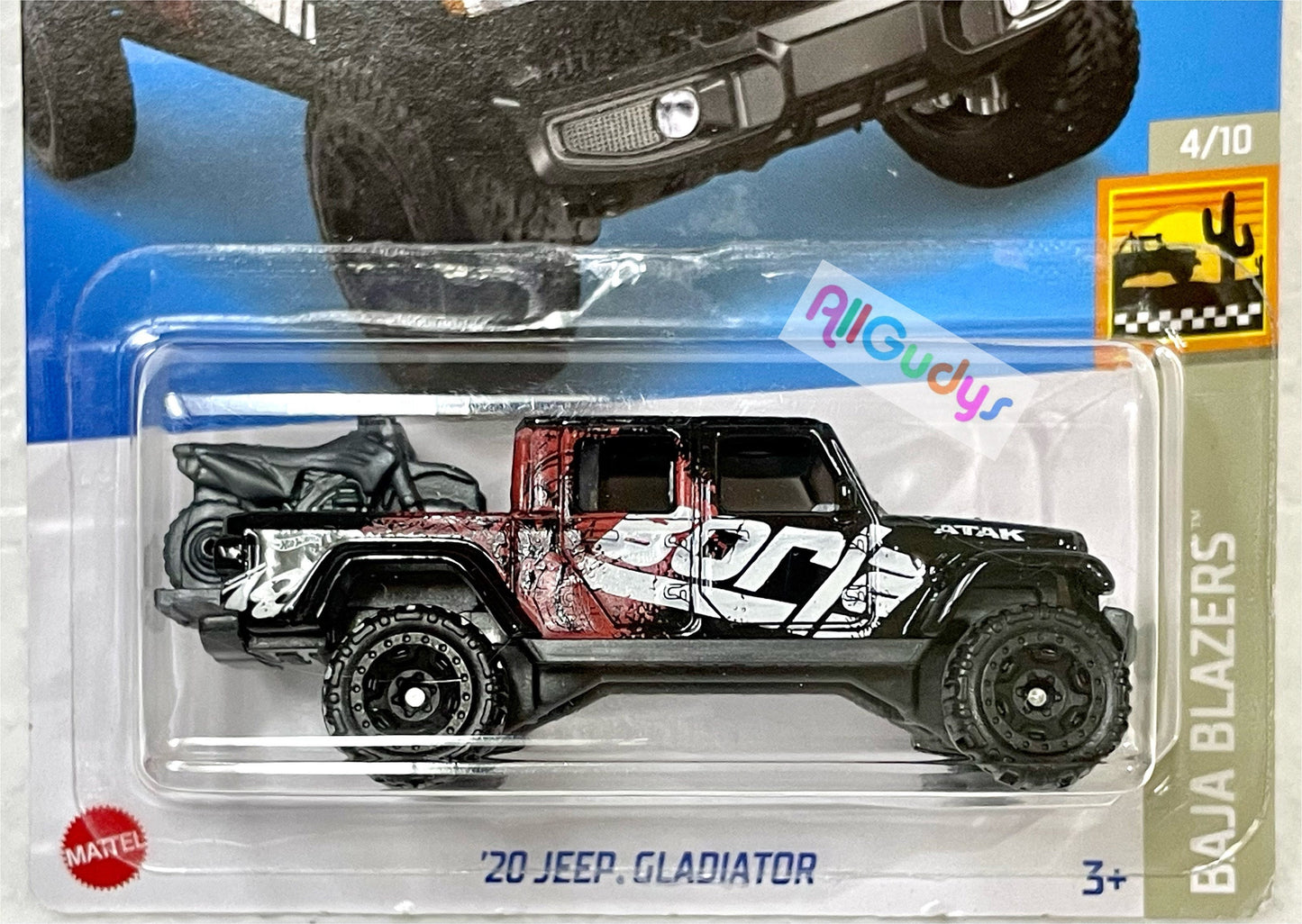 Hot Wheels Jeep Gladiator Borla Black Baja Blazers