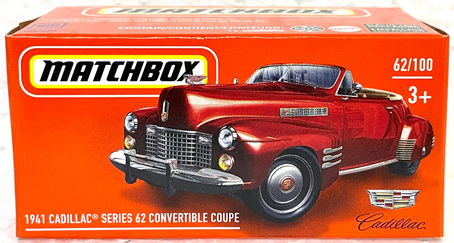 Matchbox 1941 Cadillac Series 62 Convertible Coupe like Hot Wheels
