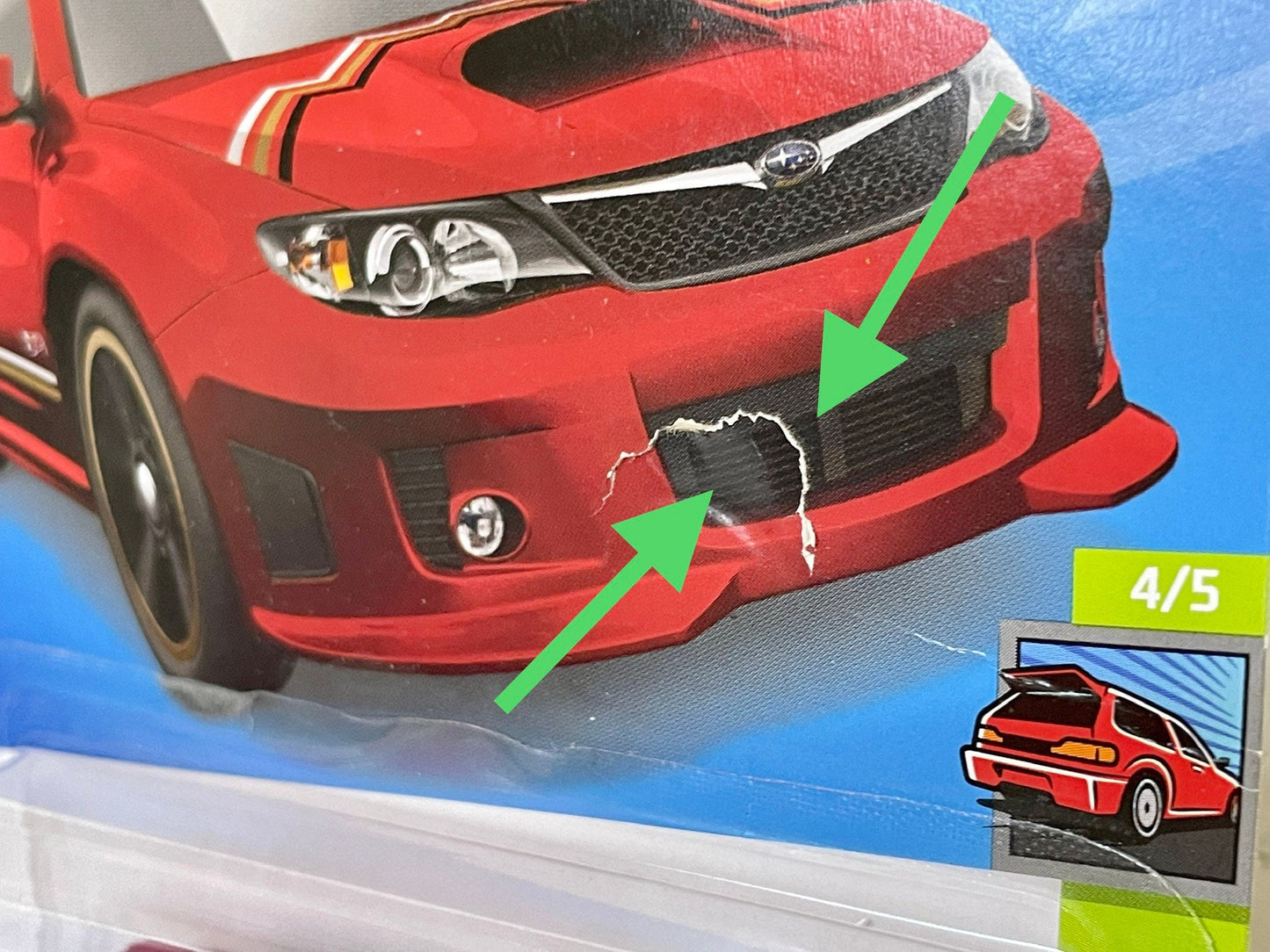 Hot Wheels Subaru WRX Sti HW Hatchbacks 4/5