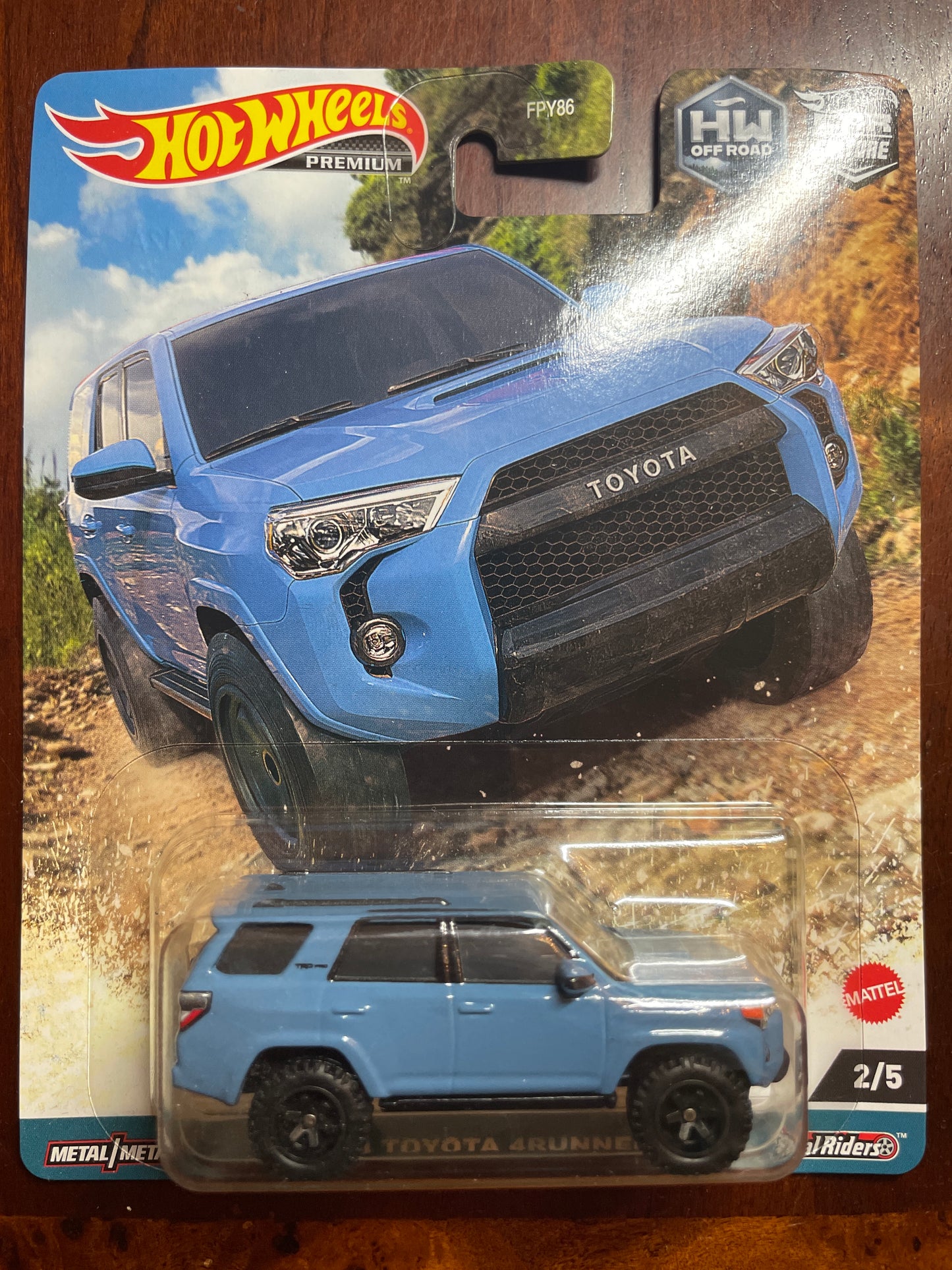 Hot Wheels Premium 2018 Toyota 4Runner TRD Pro blue