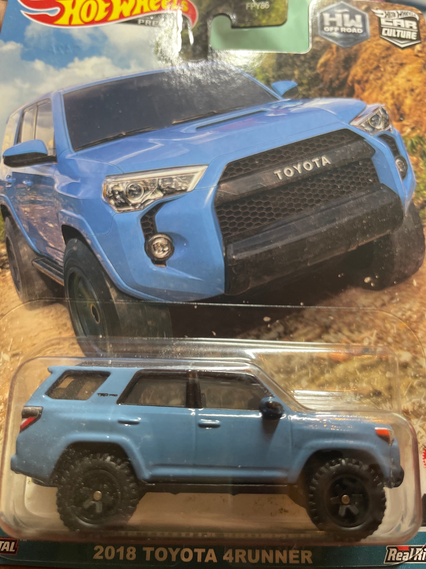 Hot Wheels Premium 2018 Toyota 4Runner TRD Pro blue