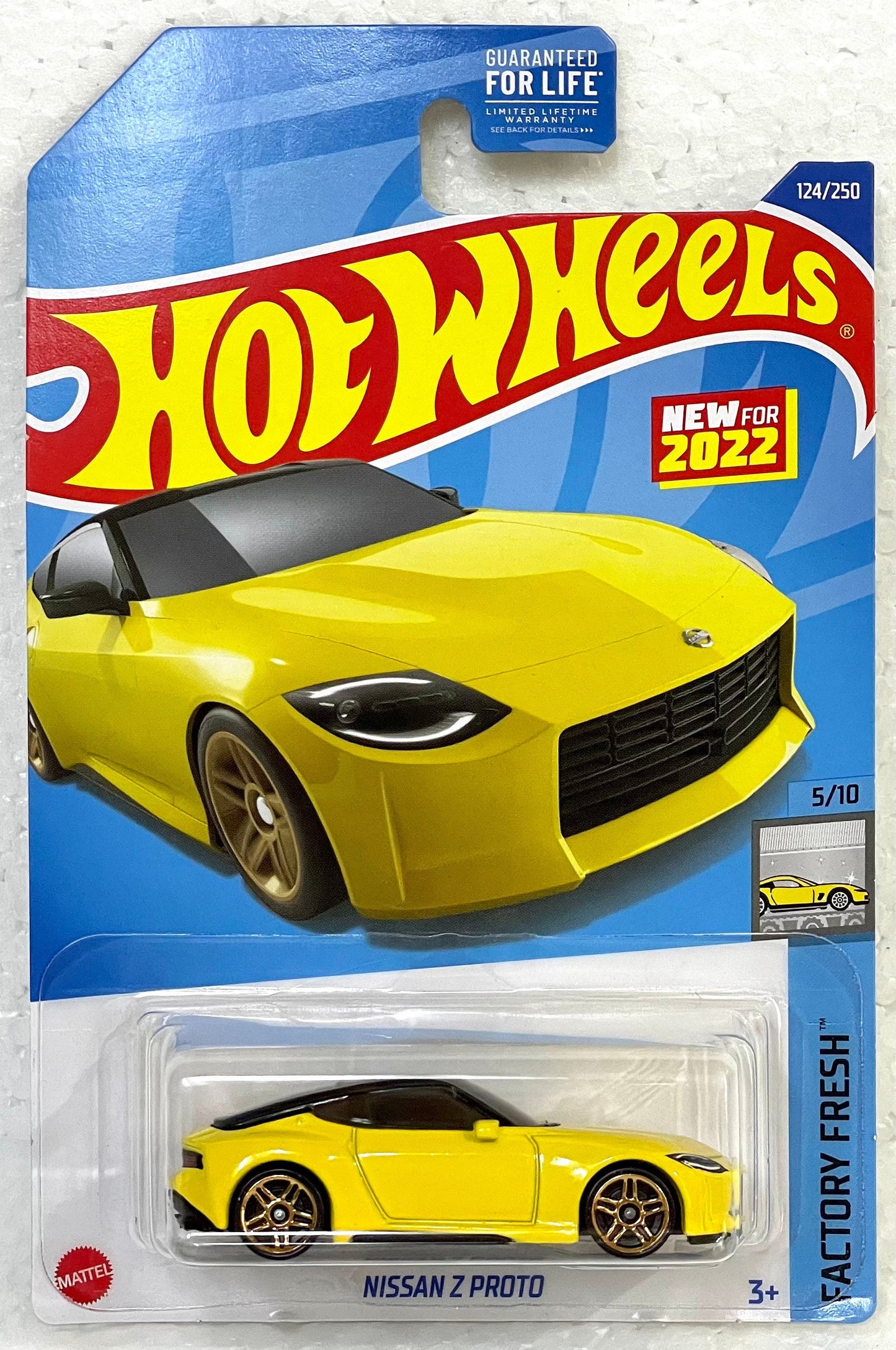 Hot Wheels Nissan Z Proto Yellow Factory Fresh 5/10