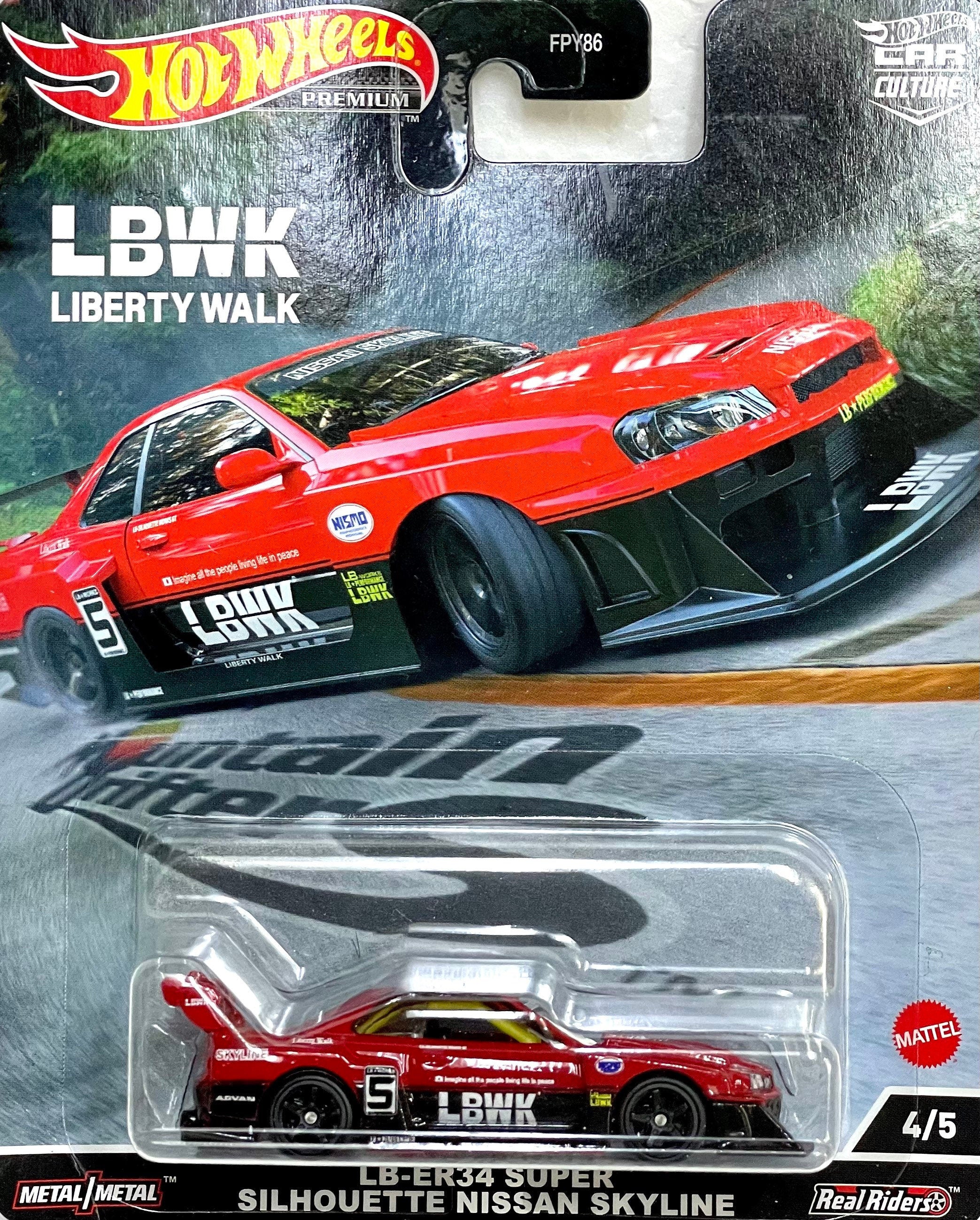 Hot Wheels Premium Nissan Skyline Liberty Walk Super Silhouette LB