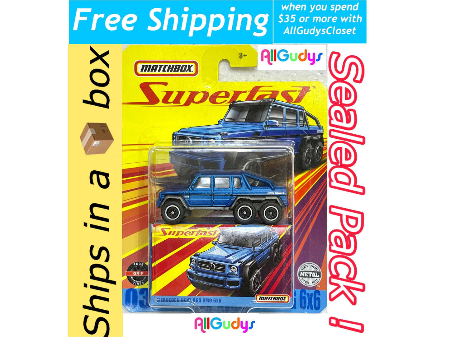 Matchbox Superfast Mercedes Benz G63 AMG 6x6 Premium